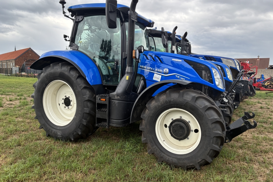 New Holland T6.180AC, GPS, fronthef, etc.